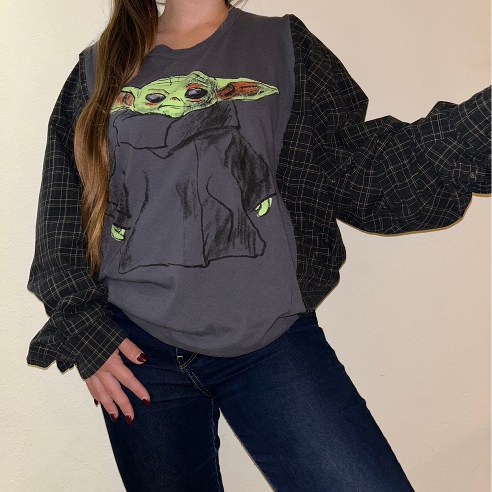 Yoda Star Wars rework flannel